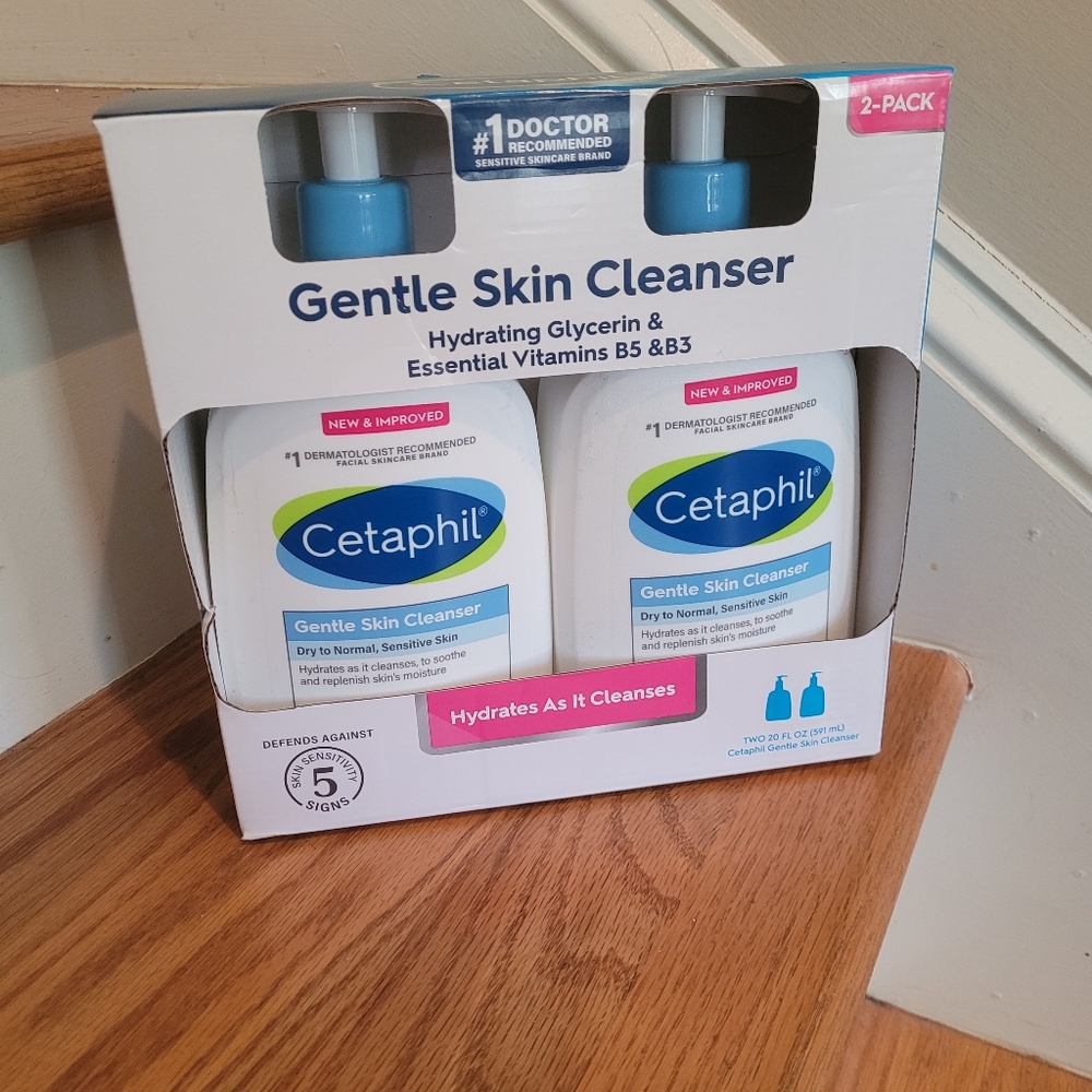 NEW Cetaphil 2 Gentle Skin Cleanser 20 FL oz each